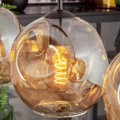 Ripoll Suspension Ambre, 3 lumières