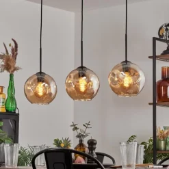 Ripoll Suspension Ambre, 3 lumières