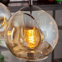 Ripoll Suspension Ambre, 4 lumières