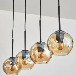 Ripoll Suspension Ambre, 4 lumières