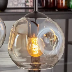 Ripoll Suspension Ambre, Clair, 3 lumières