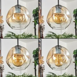 Ripoll Suspension Ambre, Clair, 3 lumières