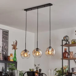 Ripoll Suspension Ambre, Clair, 3 lumières