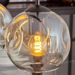 Ripoll Suspension Ambre, Clair, 4 lumières
