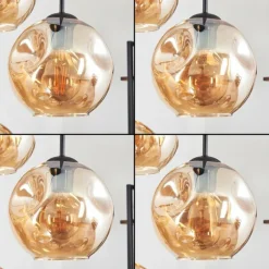 Ripoll Suspension, Boule lumineuse, Suspension Ambre, 4 lumières