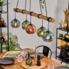 Ripoll Suspension, Boule lumineuse, Suspension Bleu, Vert, Cuivré, 5 lumières