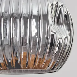 Ripoll Suspension, Boule lumineuse, Suspension Écru, Noir, 5 lumières