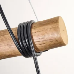 Ripoll Suspension, Boule lumineuse, Suspension Écru, Noir, 3 lumières