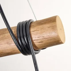 Ripoll Suspension, Boule lumineuse, Suspension Écru, Noir, 3 lumières