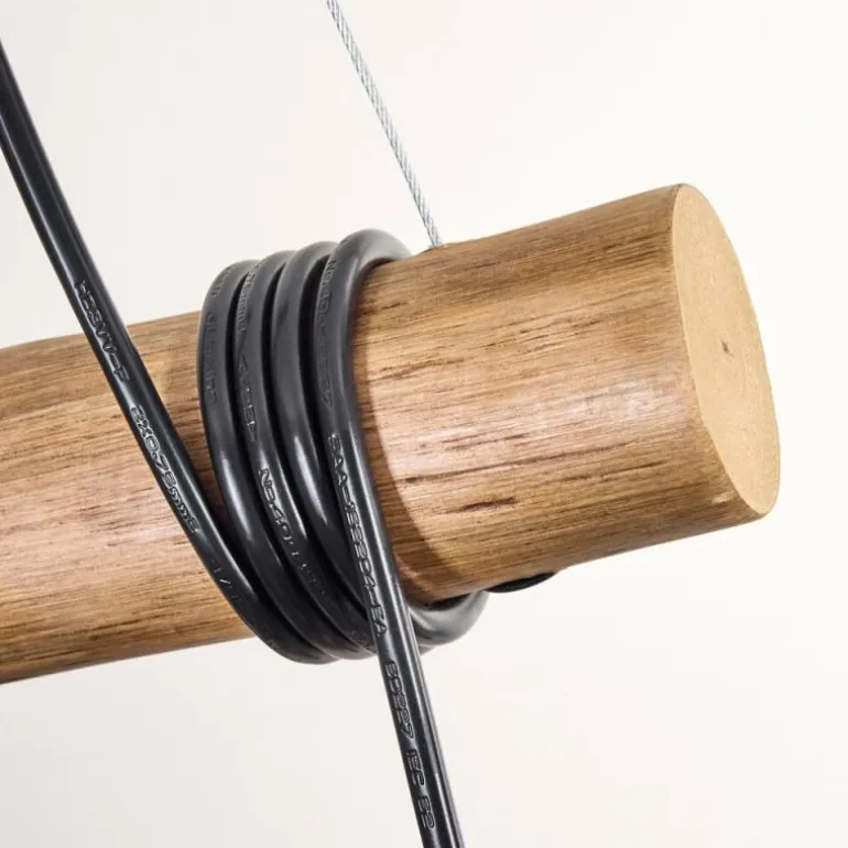Ripoll Suspension, Boule lumineuse, Suspension Écru, Noir, 3 lumières