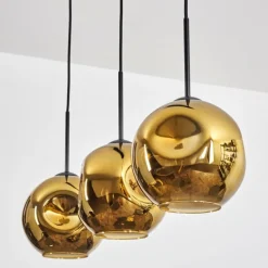 Ripoll Suspension, Boule lumineuse, Suspension Or, 3 lumières
