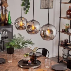Ripoll Suspension Chrome, 3 lumières