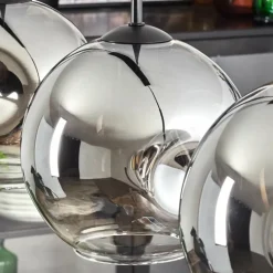 Ripoll Suspension Chrome, Clair, 4 lumières