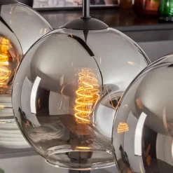 Ripoll Suspension Chrome, Clair, 4 lumières