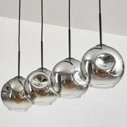 Ripoll Suspension Chrome, Clair, 4 lumières