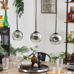 Ripoll Suspension Chrome, Clair, 3 lumières
