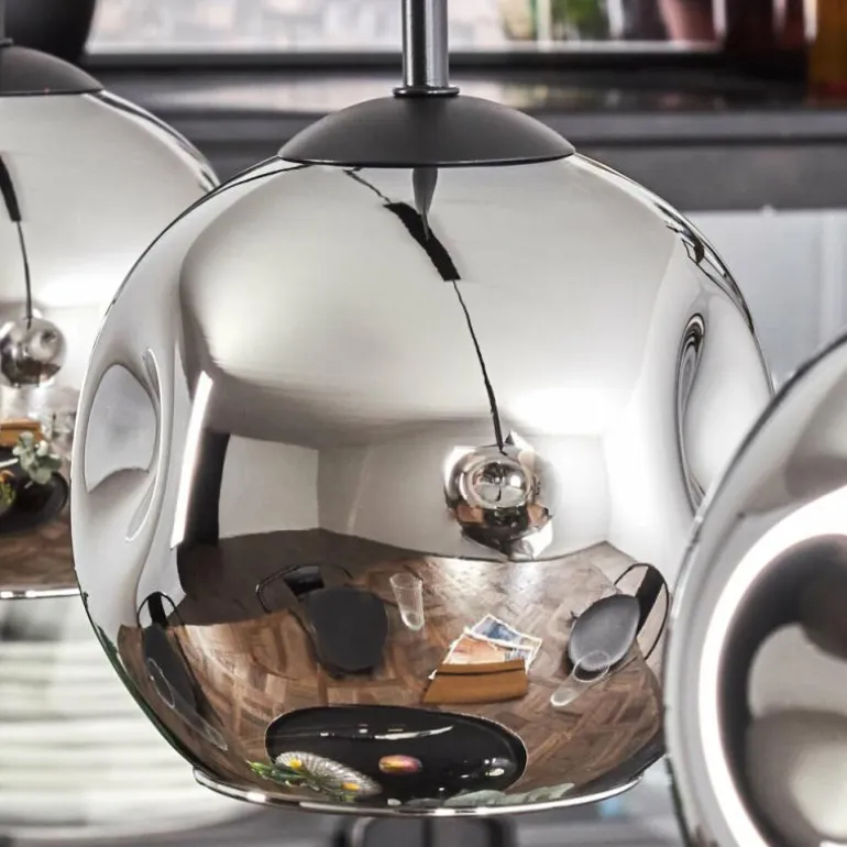 Ripoll Suspension Chrome, Fumé, 3 lumières