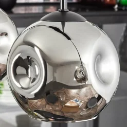 Ripoll Suspension Chrome, Fumé, 4 lumières