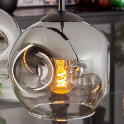 Ripoll Suspension Chrome, Clair, 4 lumières