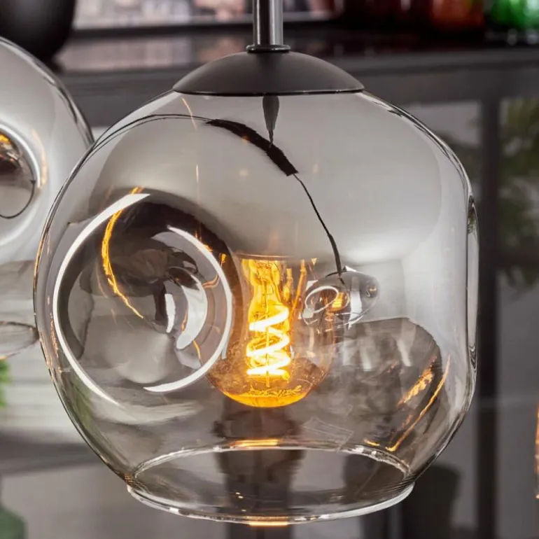 Ripoll Suspension Chrome, Clair, 4 lumières
