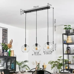 Ripoll Suspension Clair, 3 lumières