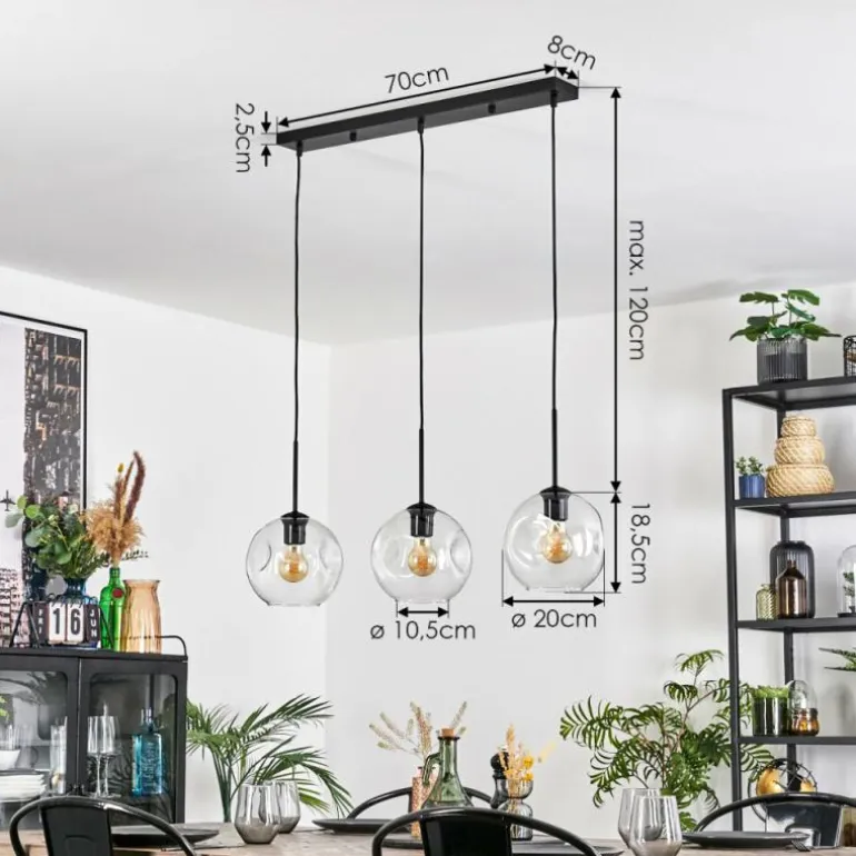 Ripoll Suspension Clair, 3 lumières