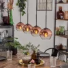 Ripoll Suspension Clair, Cuivré, 4 lumières