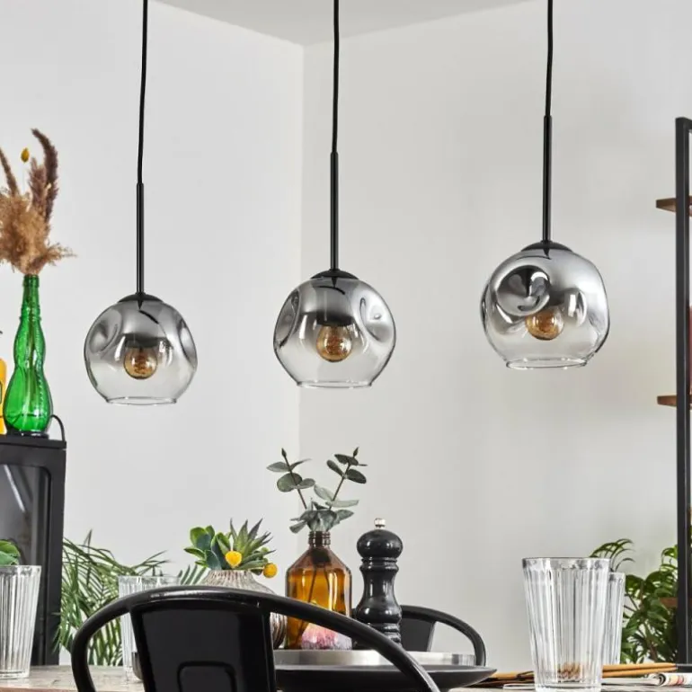 Ripoll Suspension Clair, Fumé, 3 lumières