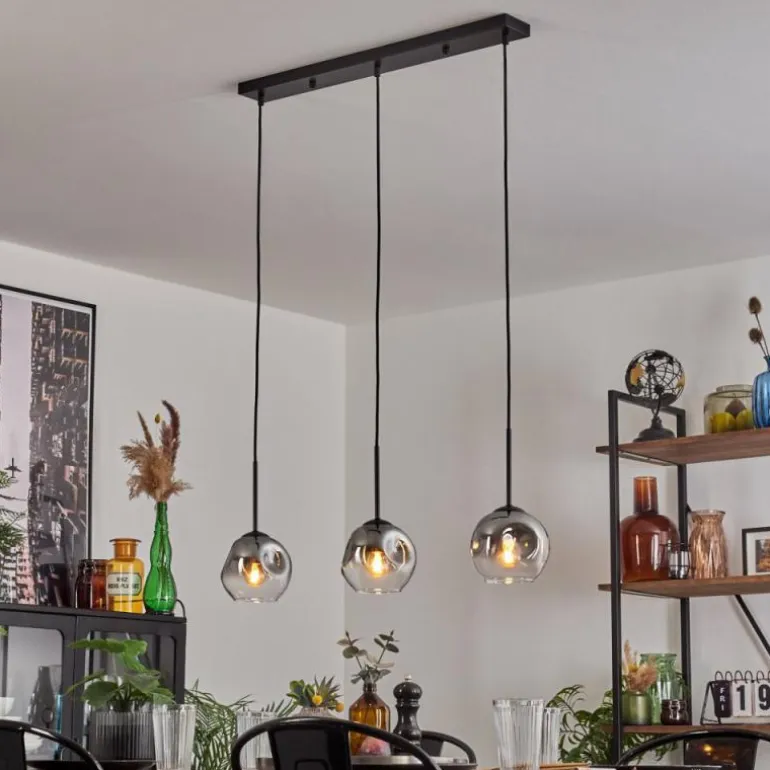 Ripoll Suspension Clair, Fumé, 3 lumières
