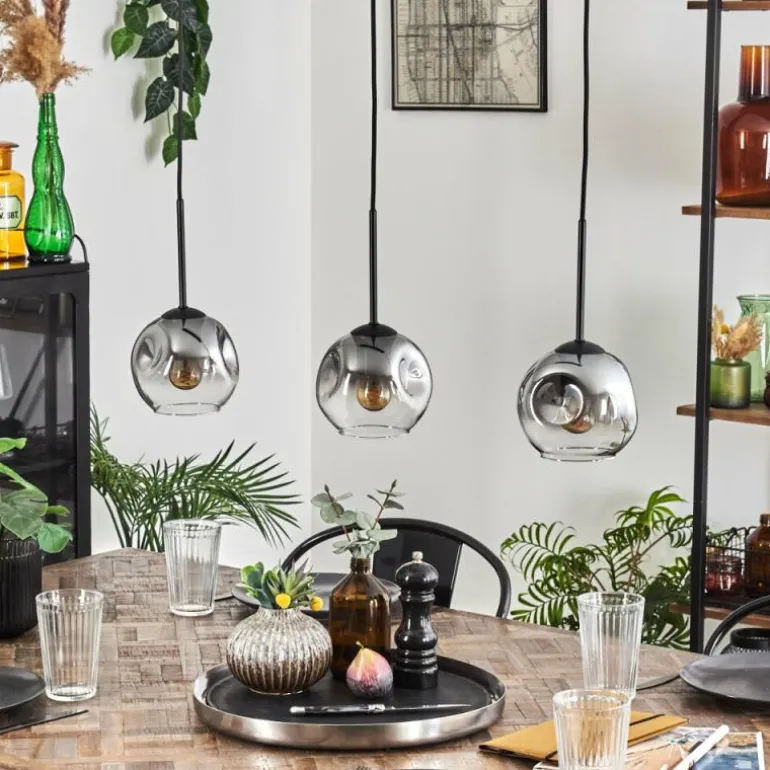 Ripoll Suspension Clair, Fumé, 3 lumières