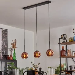 Ripoll Suspension Cuivré, 3 lumières