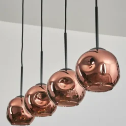 Ripoll Suspension Cuivré, 4 lumières