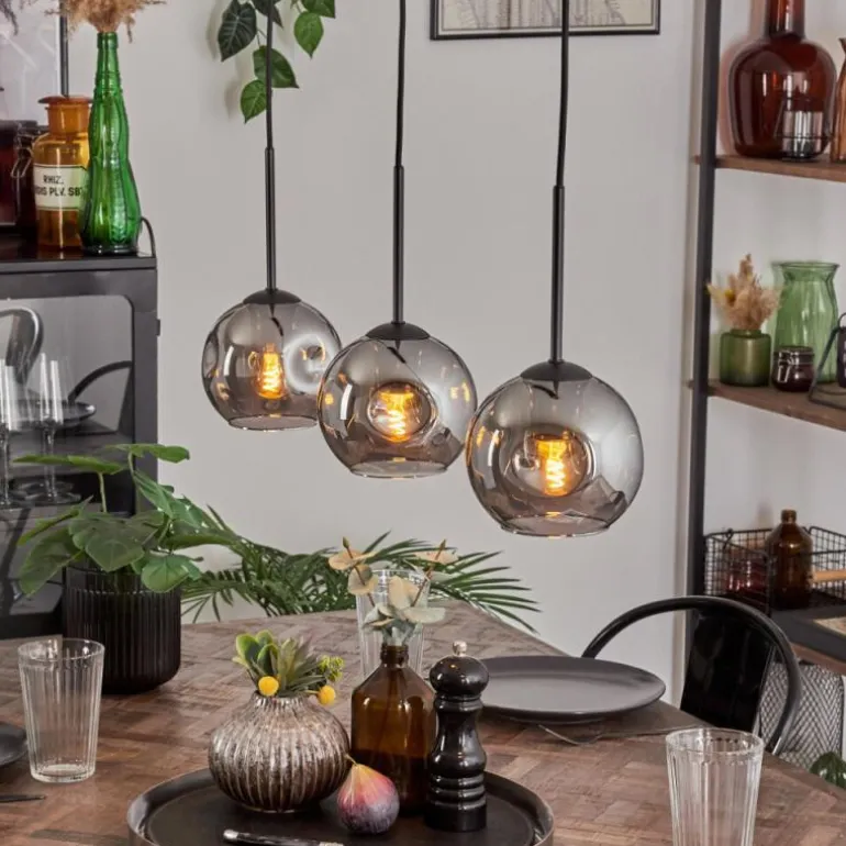 Ripoll Suspension Fumé, 3 lumières