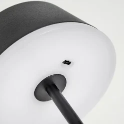 Romdrup Lampe de table d'extérieur, Lampe à poser LED Noir, 1 lumière
