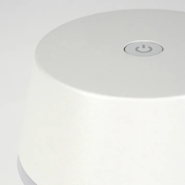 Romdrup Lampe de table d'extérieur, Lampe à poser LED Blanc, 1 lumière