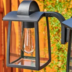 Réverbère Trosa Noir, 3 lumières