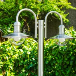 Réverbère Elima Acier inoxydable, 2 lumières