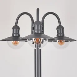 Réverbère Elima Anthracite, 3 lumières