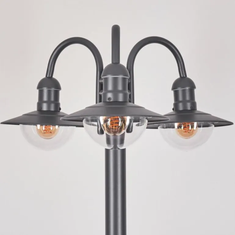 Réverbère Elima Anthracite, 3 lumières