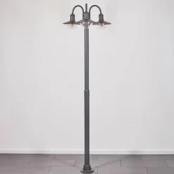 Réverbère Elima Anthracite, 3 lumières