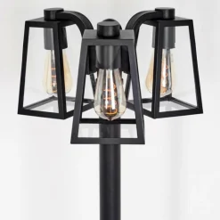 Réverbère Juanico Noir, 3 lumières