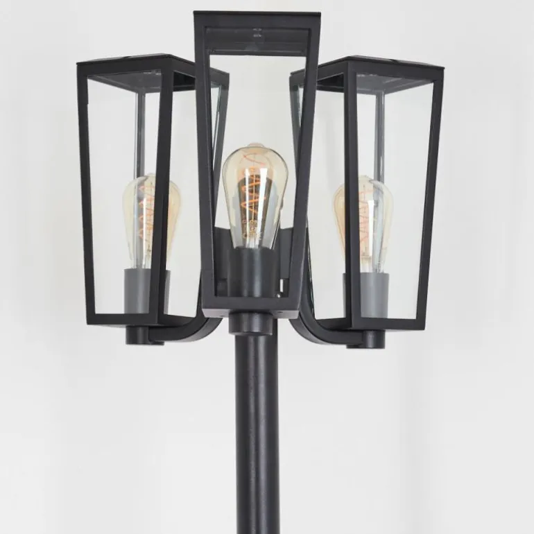 Réverbère Ruoni Noir, 3 lumières