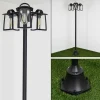 Réverbère Trosa Noir, 3 lumières