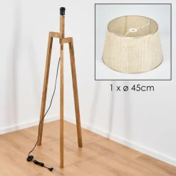 Sabadim Lampadaire Écru, 1 lumière