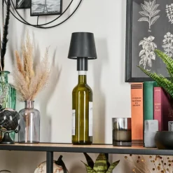 Salgadinho Lampe de table d'extérieur, Lampe à poser LED Noir, 1 lumière