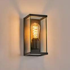 Sangbana Lampe murale d´extérieur Noir, 1 lumière