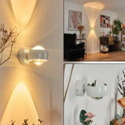 Sapri Luminaire Up & Down, Applique murale Blanc, 1 lumière