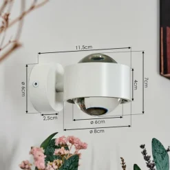 Sapri Luminaire Up & Down, Applique murale Blanc, 1 lumière