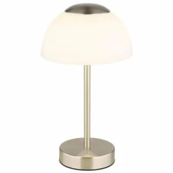 Sarima Lampe à poser Luminaires Globo Lighting LED Nickel mat, 1 lumière