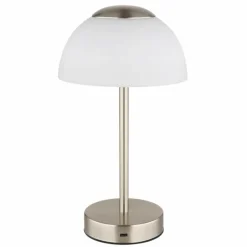 Sarima Lampe à poser Luminaires Globo Lighting LED Nickel mat, 1 lumière